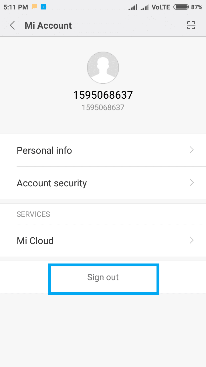 How to Remove your Xiaomi Mi Account from your device
