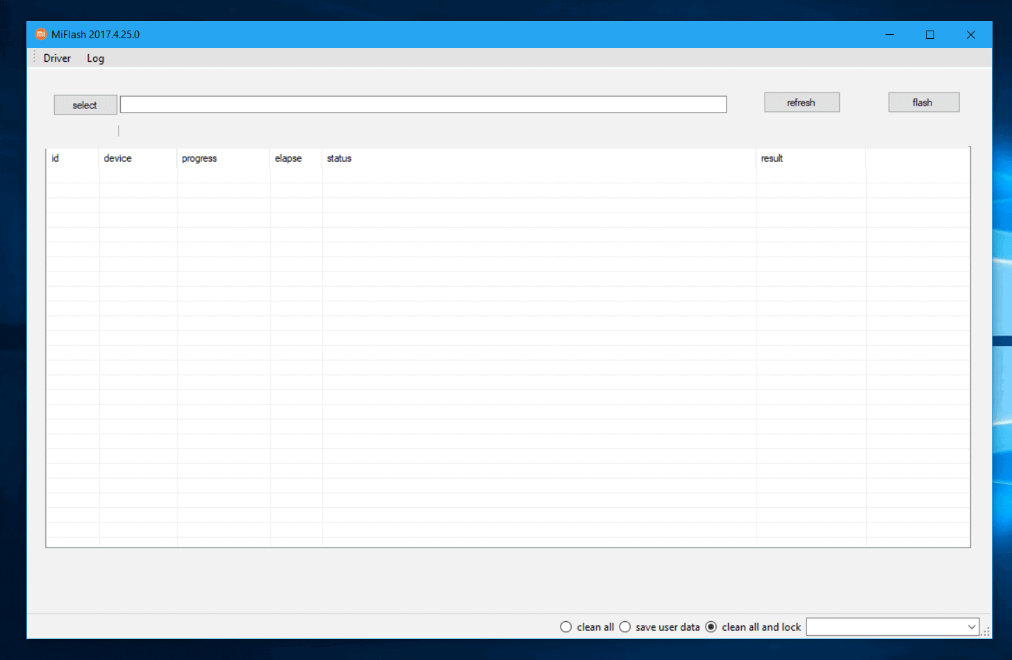 Successfully Installed Mi Flash Tool 