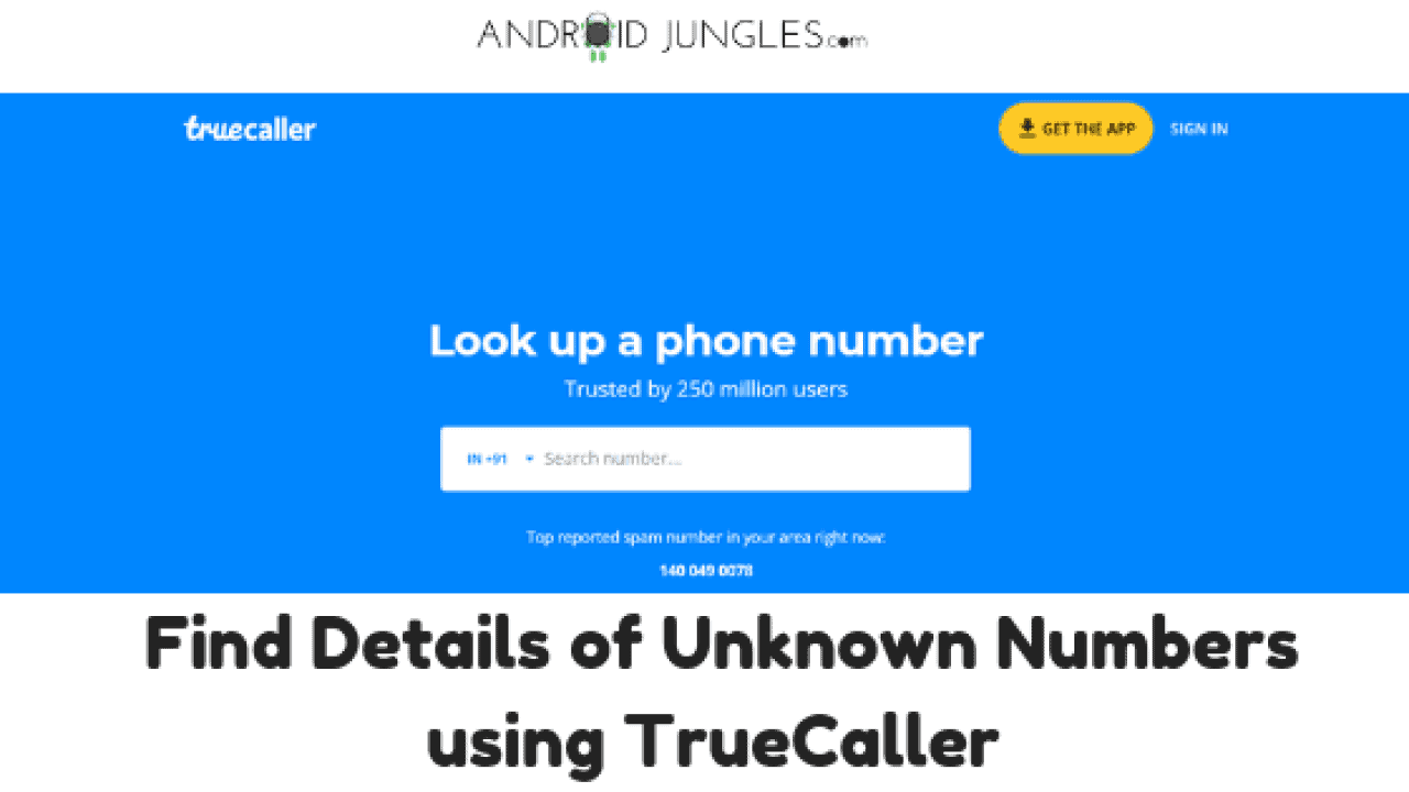 Search Mobile Number In Truecaller Online Without Using The App