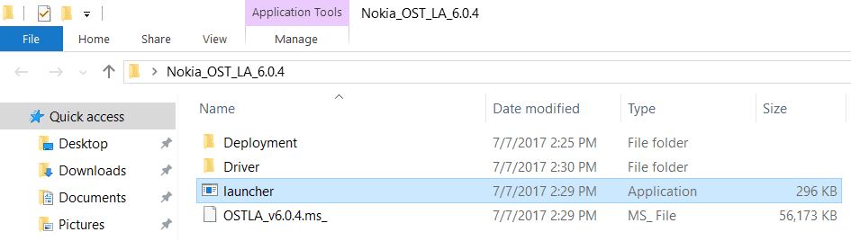 Launch the Nokia Online Service Tool Installer on PC