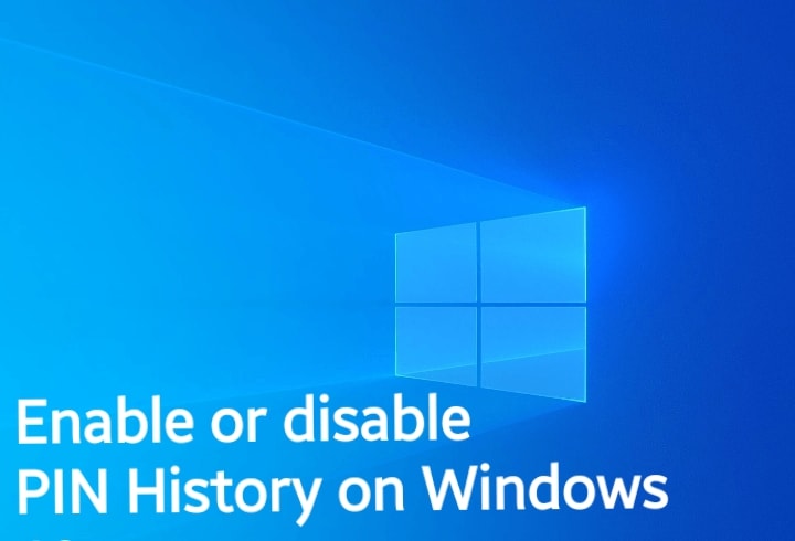 How to enable or disable PIN History on Windows 10