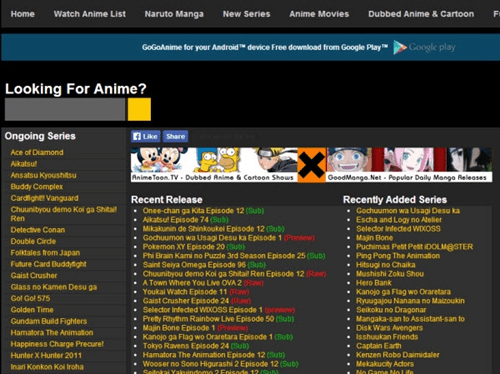 gogoanime : Anime Streaming Websites
