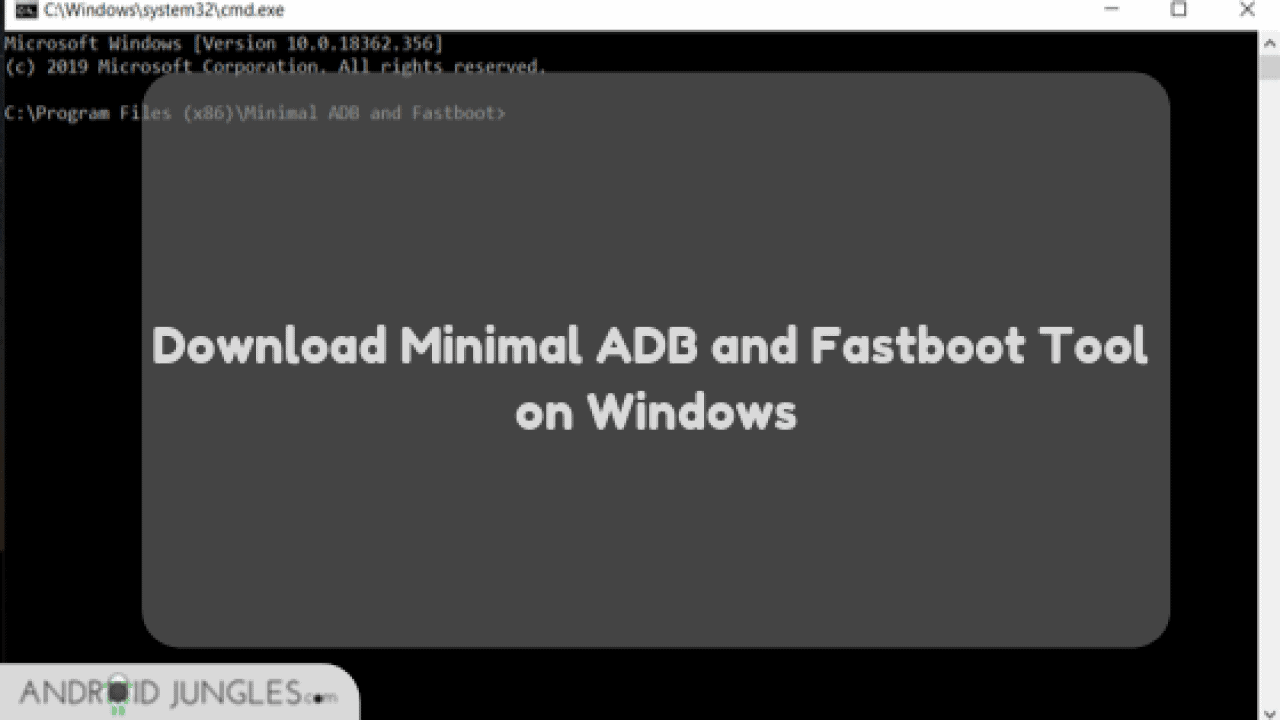 minimal adb fastboot commands