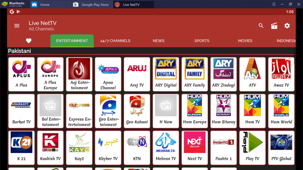 Install Live NetTV on PC