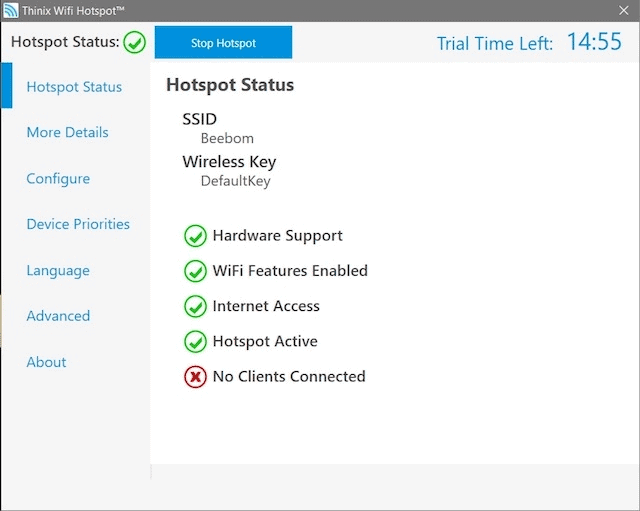 Thinix WiFi Hotspot Creator-alternatives to Connectify