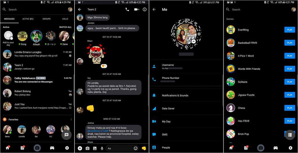 Dark-facebook-messenger-apk-for-android-