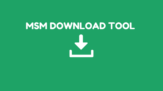 Msm download tool free download