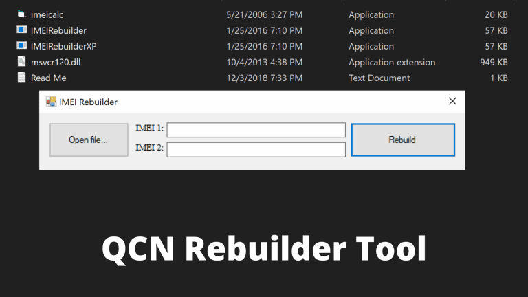 Download QCN Rebuilder Tool latest Version