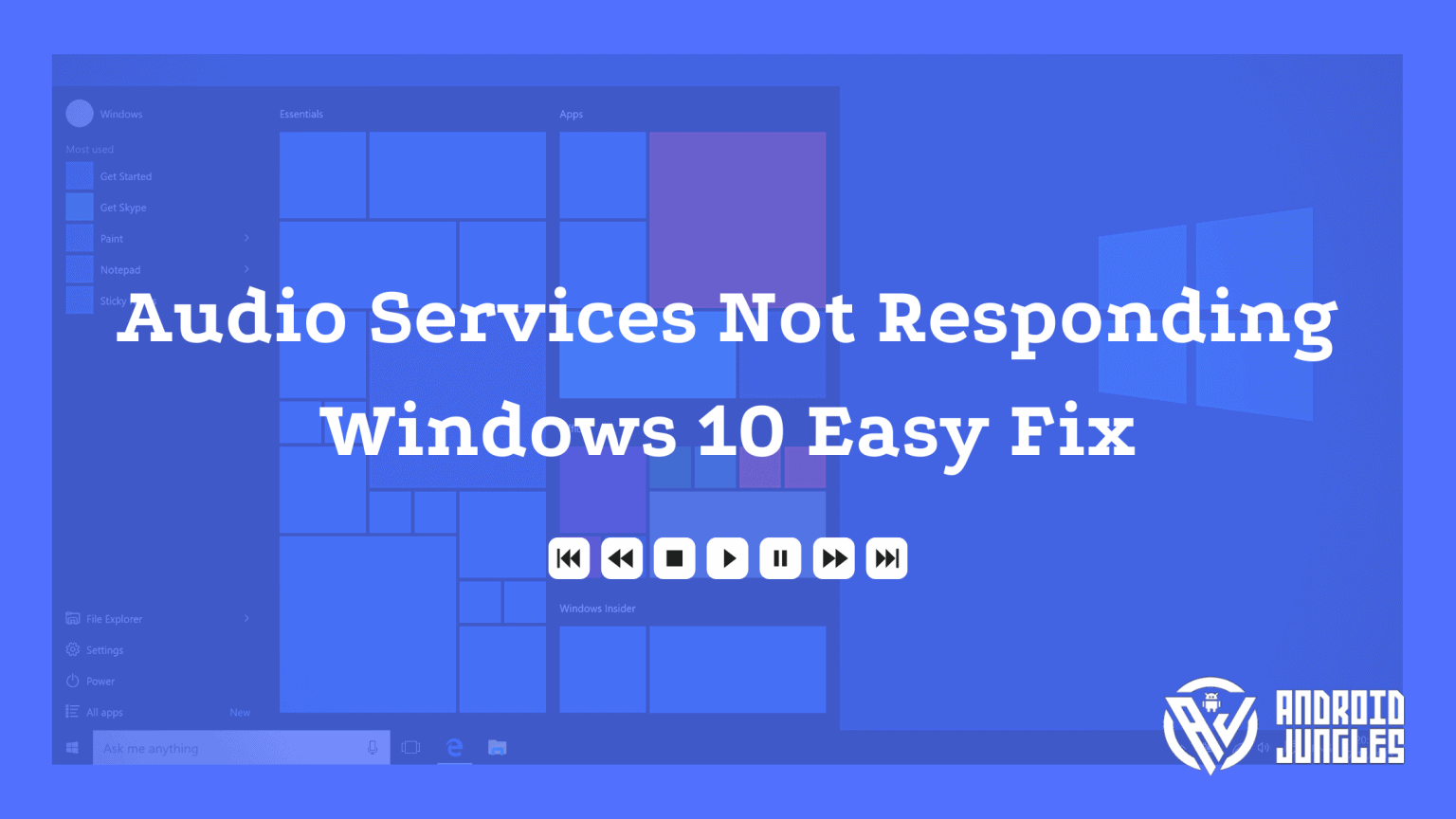 audio services not responding windows 10
