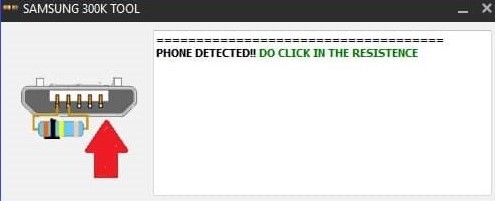 Phone Detected on Samsung 300k Tool