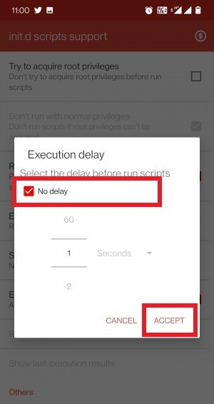 no execution delay root mediatek