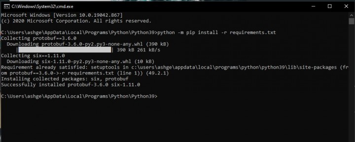 python-package-installing