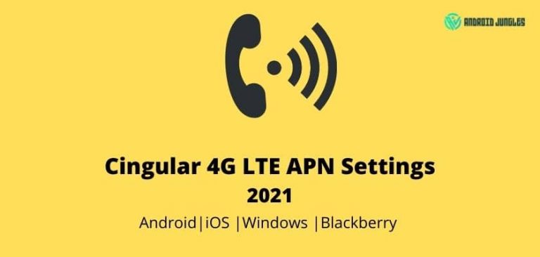 Cingular 4G LTE APN Settings