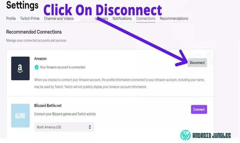 click on disconnect 2